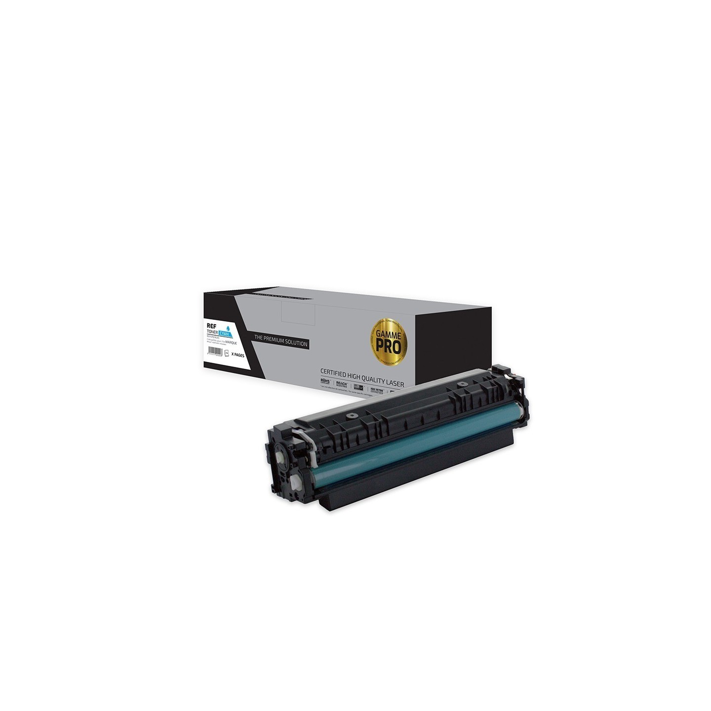 TPS HT410C/CF411A - Toner 'Gamme PRO' compatible avec CF411A - Cyan