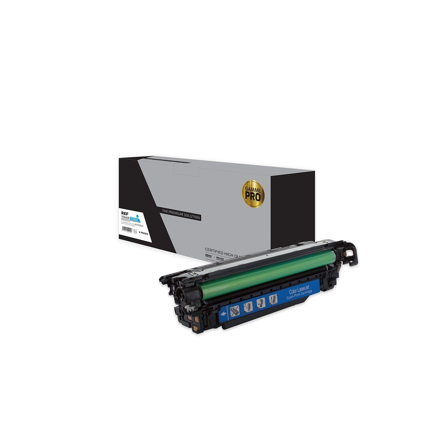 TPS HT507A/CE401A - Toner 'Gamme PRO' compatible avec CE401A, 507A - Cyan