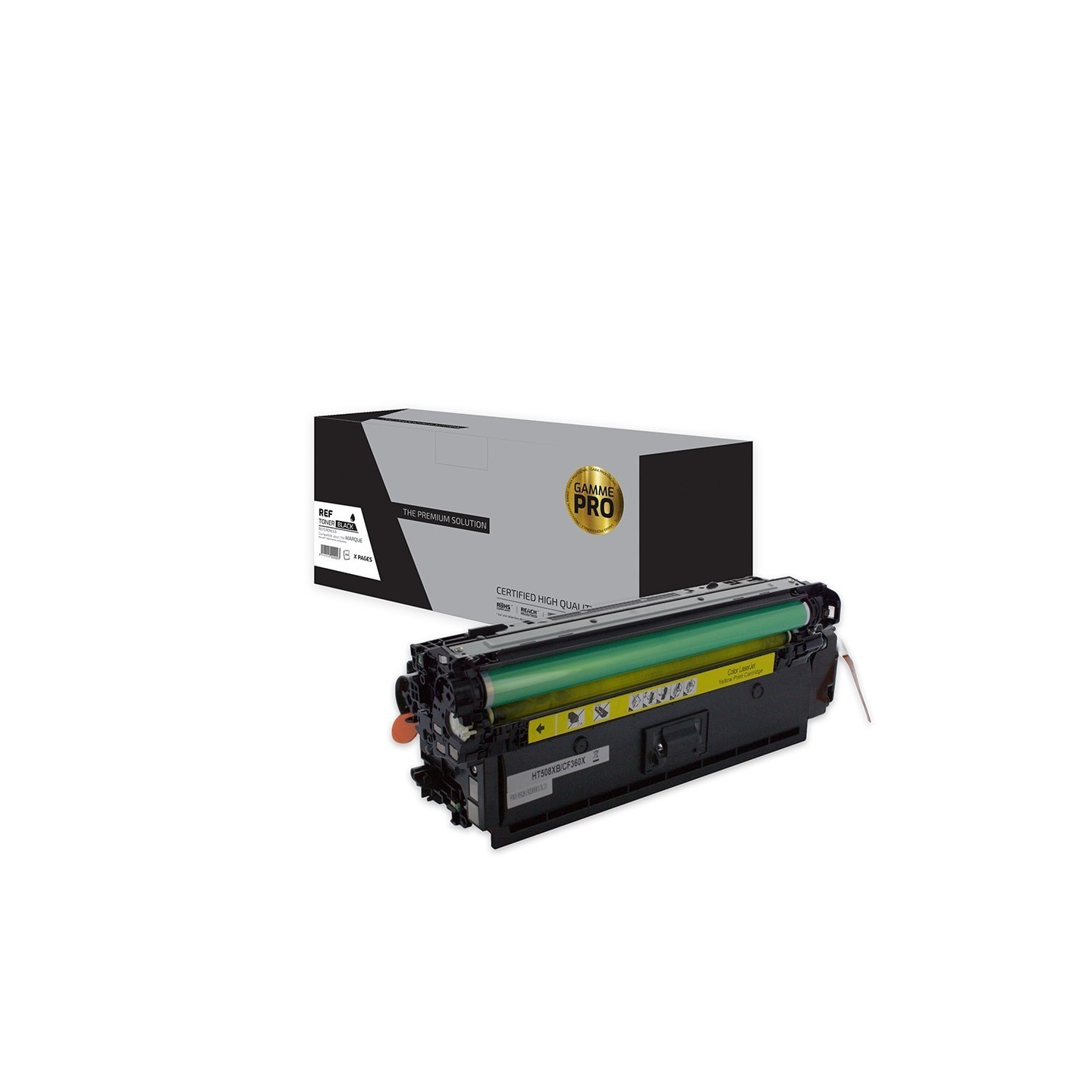 TPS HT508XB/CF360X - Toner 'Gamme PRO' compatible avec CF360X, 508X - Noir
