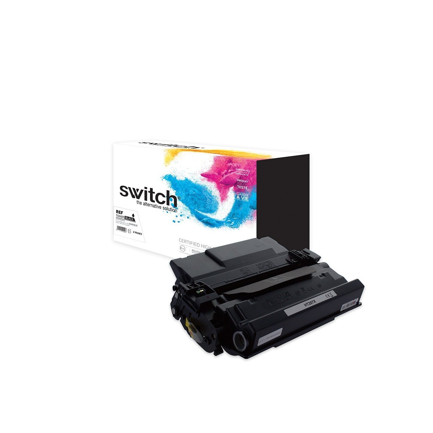 SWITCH Toner compatible avec CF287X, 87X - Noir