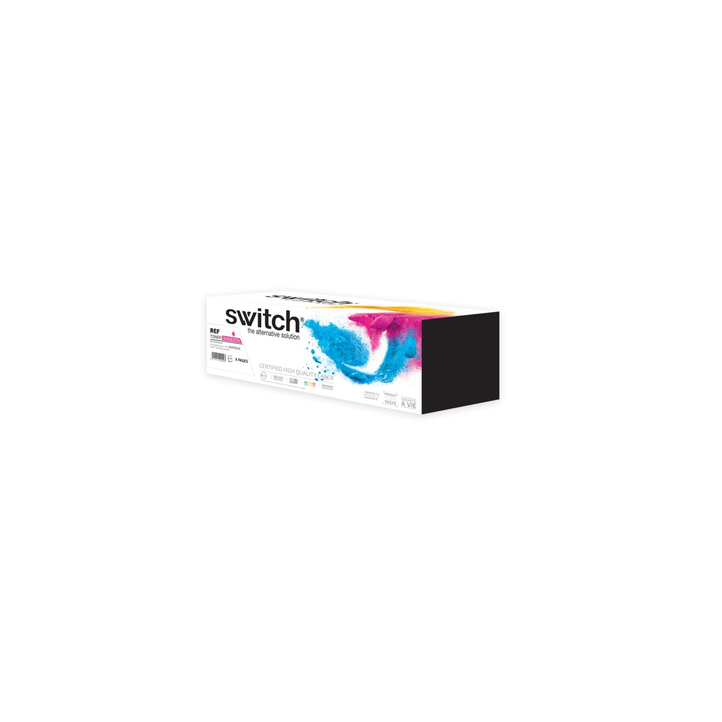 SWITCH Toner compatible avec Q3963A, 122A, CRG101, 301, 701, 9285A00 - Magenta