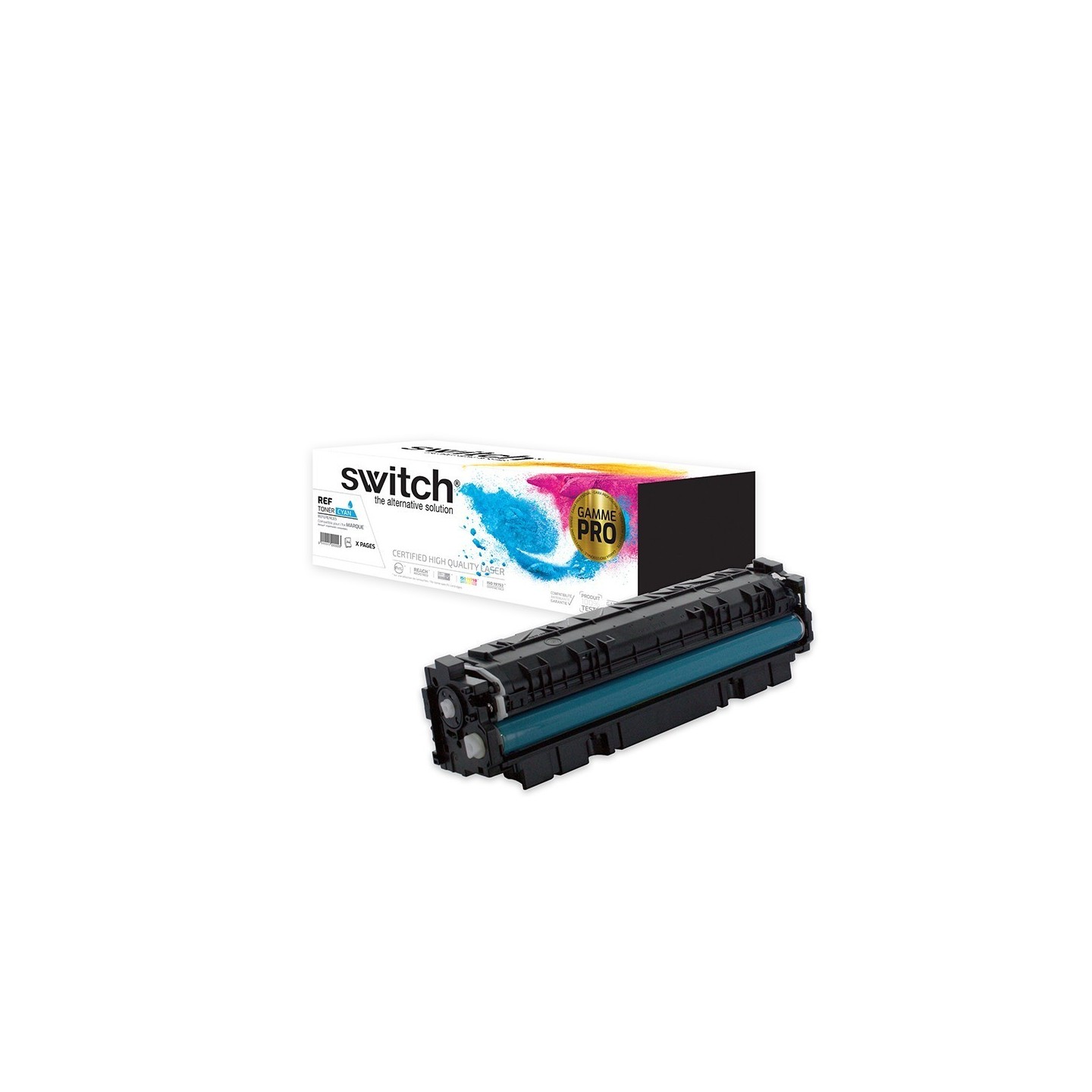 SWITCH Toner 'Gamme PRO' compatible avec CF411X - Cyan