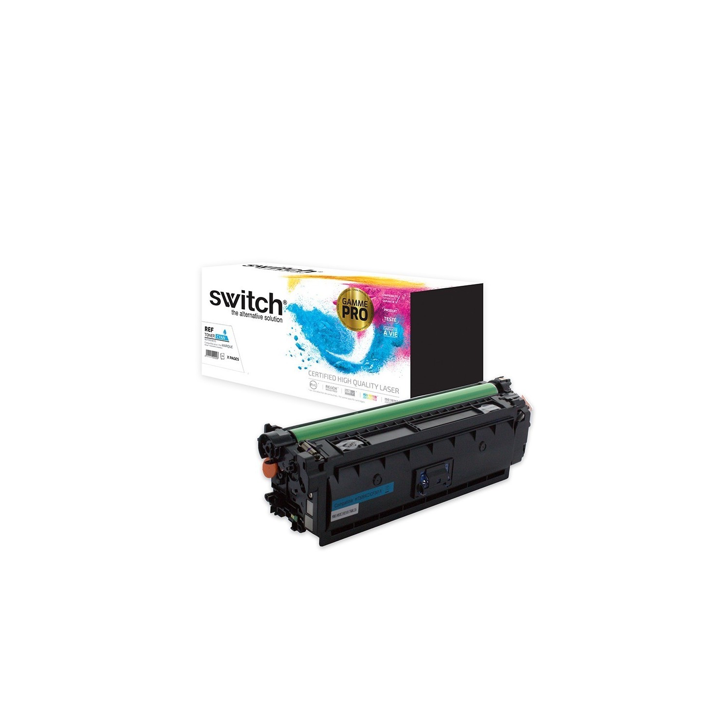 SWITCH Toner 'Gamme PRO' compatible avec CF361X, 508X - Cyan