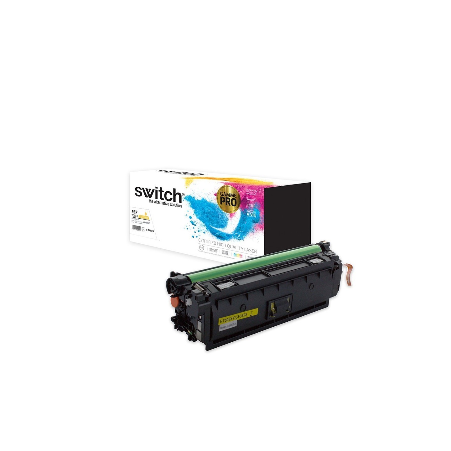 SWITCH Toner 'Gamme PRO' compatible avec CF362X, 508X - Jaune