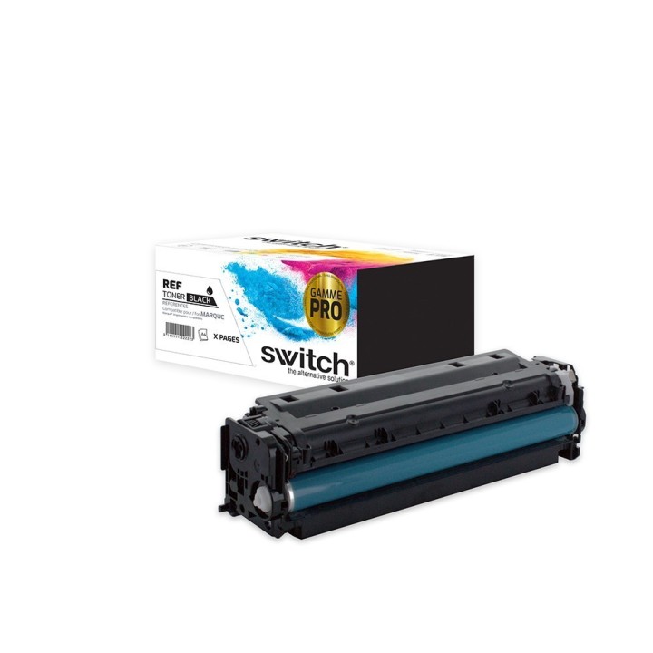 SWITCH Toner 'Gamme PRO' compatible avec CC530A, 304A, 318, 418, 718K - Noir
