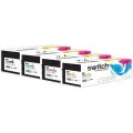 Hp 410X - SWITCH Pack x 4 Toner équivalent à CF410X - Black Cyan Magenta Yellow