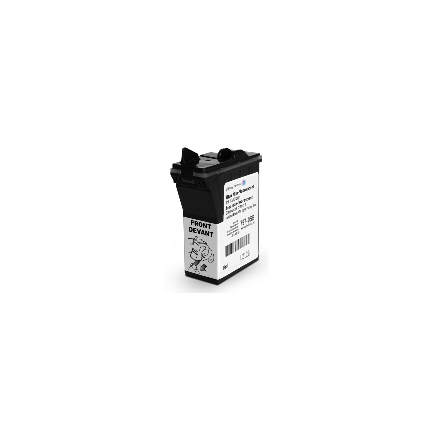 Pitney Bowes PB797 Cartouche originale 797-0BI - Bleu Postal