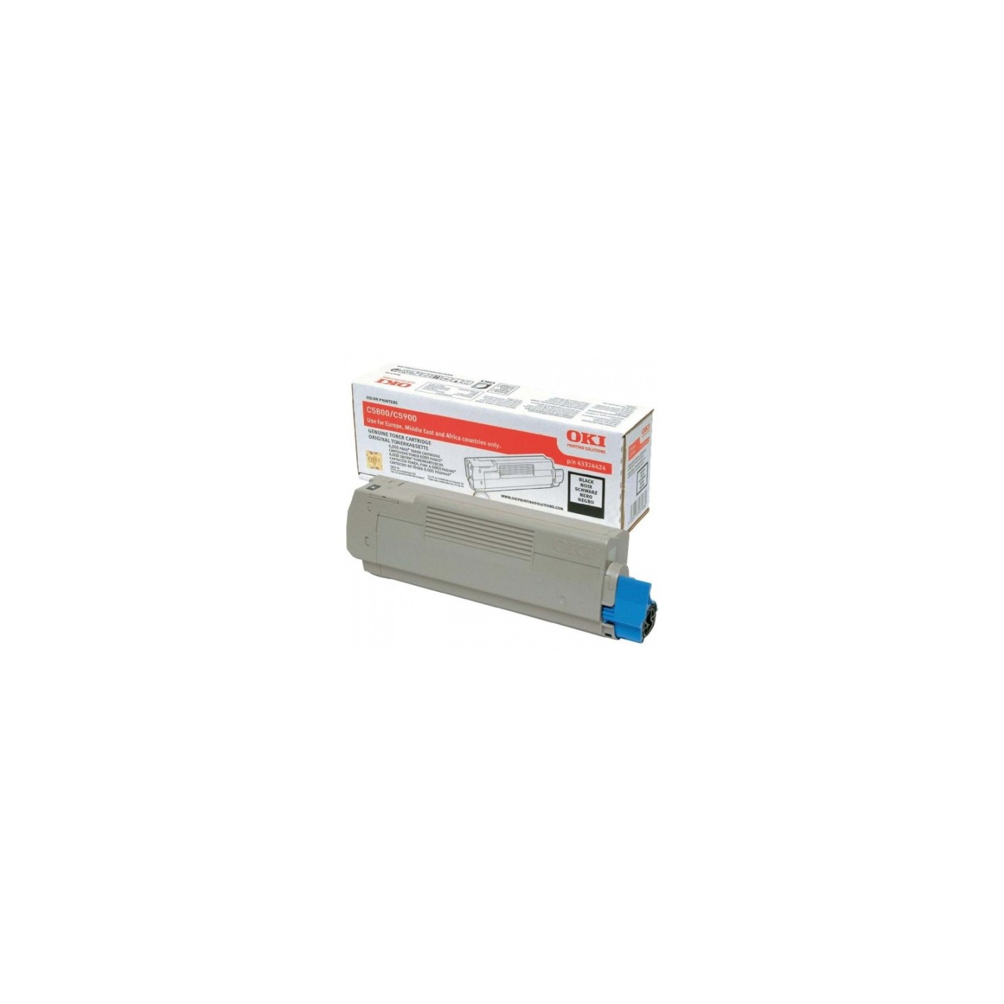 OKI C5800 - Toner authentique 43324424 - Black