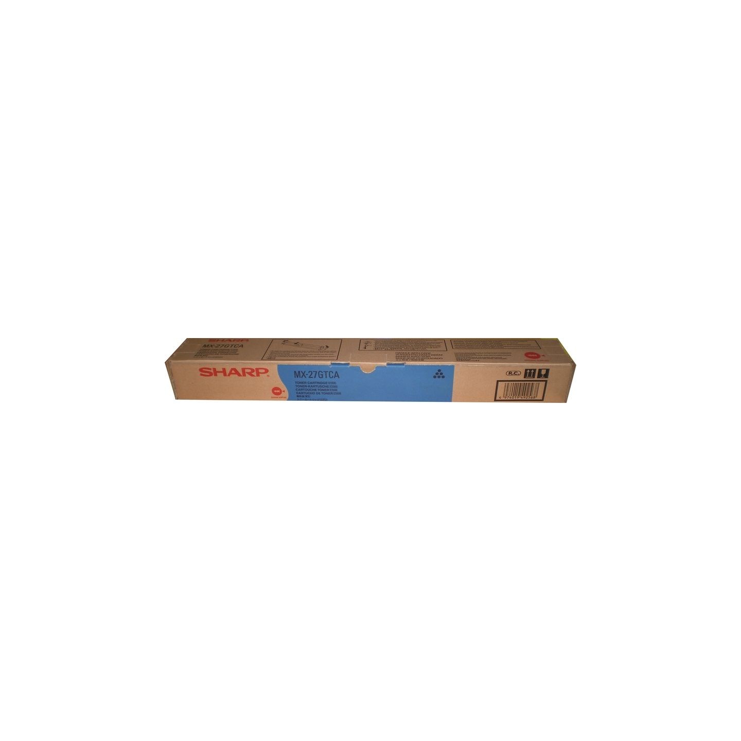 Sharp 27 - Toner authentique MX27GTCA - Cyan