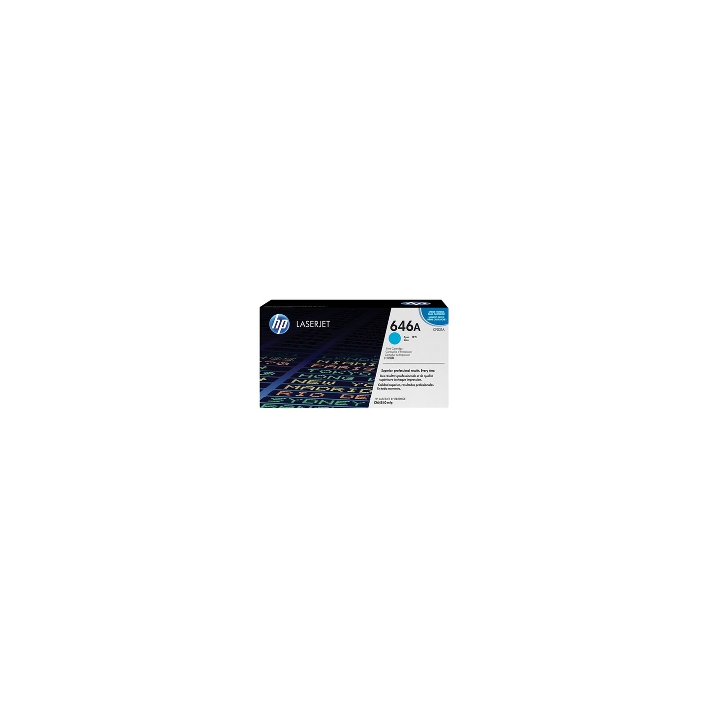 Hp 646A - Toner authentique CF031A, 646A - Cyan