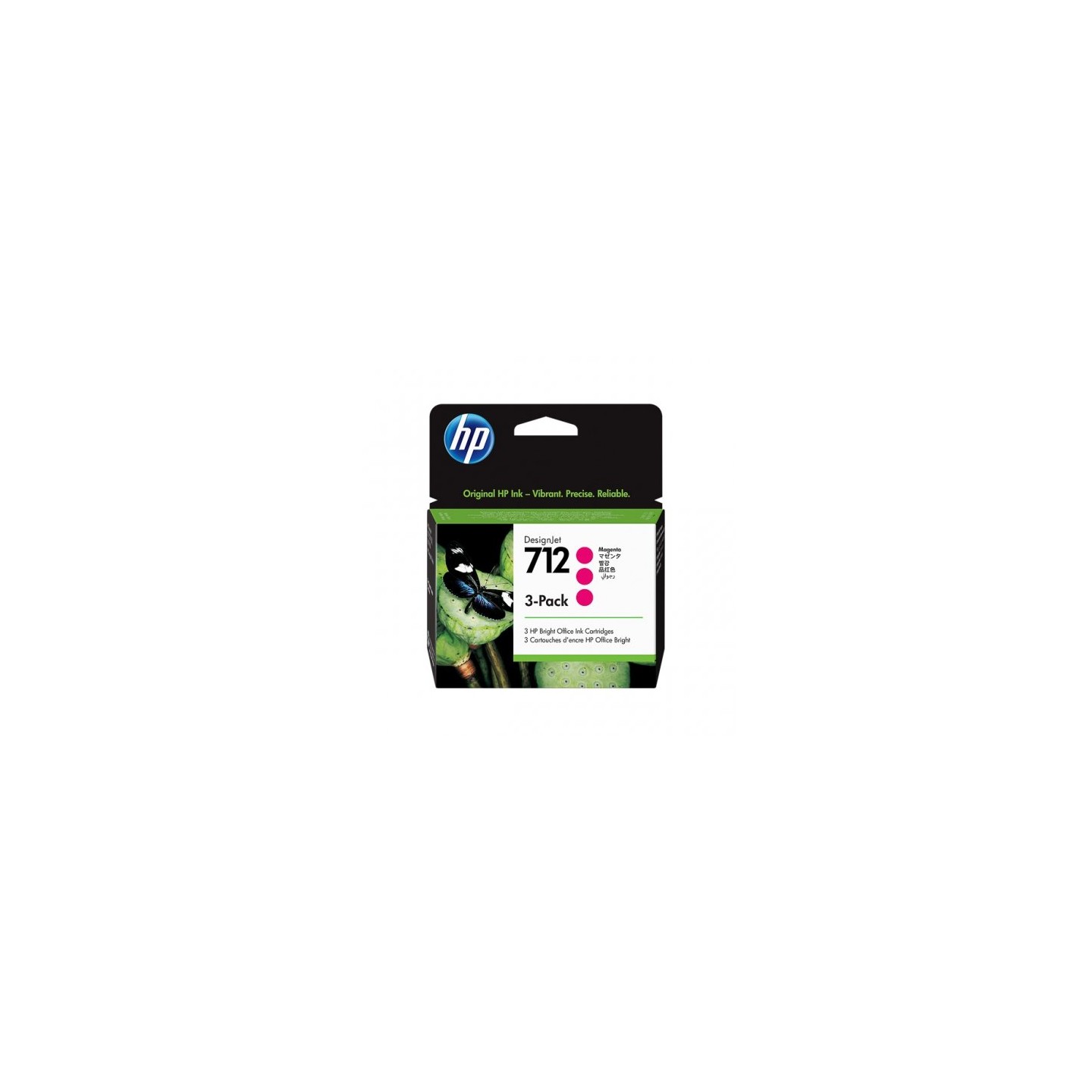 hp U712M Pack x 3 original 3ED78A, 712 - Magenta