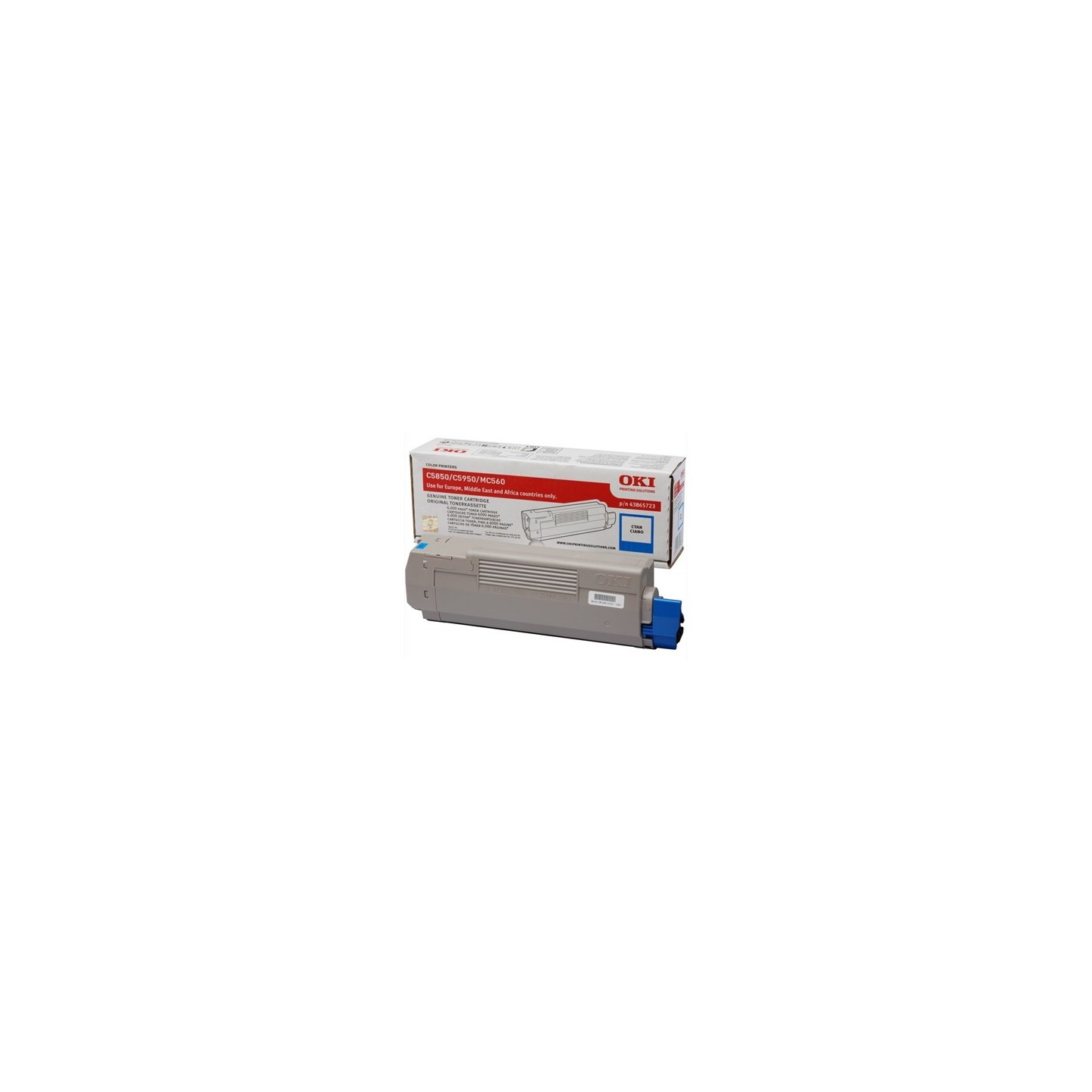 OKI 43865723 - Toner authentique 43865723 - Cyan