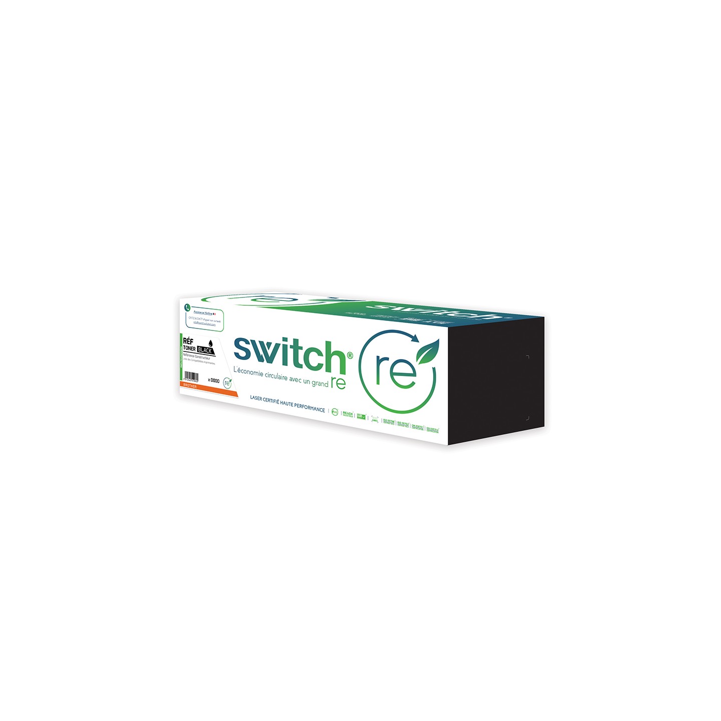 Brother TN-1050 - SWITCH Toner Reman compatible TN-1050 - Black