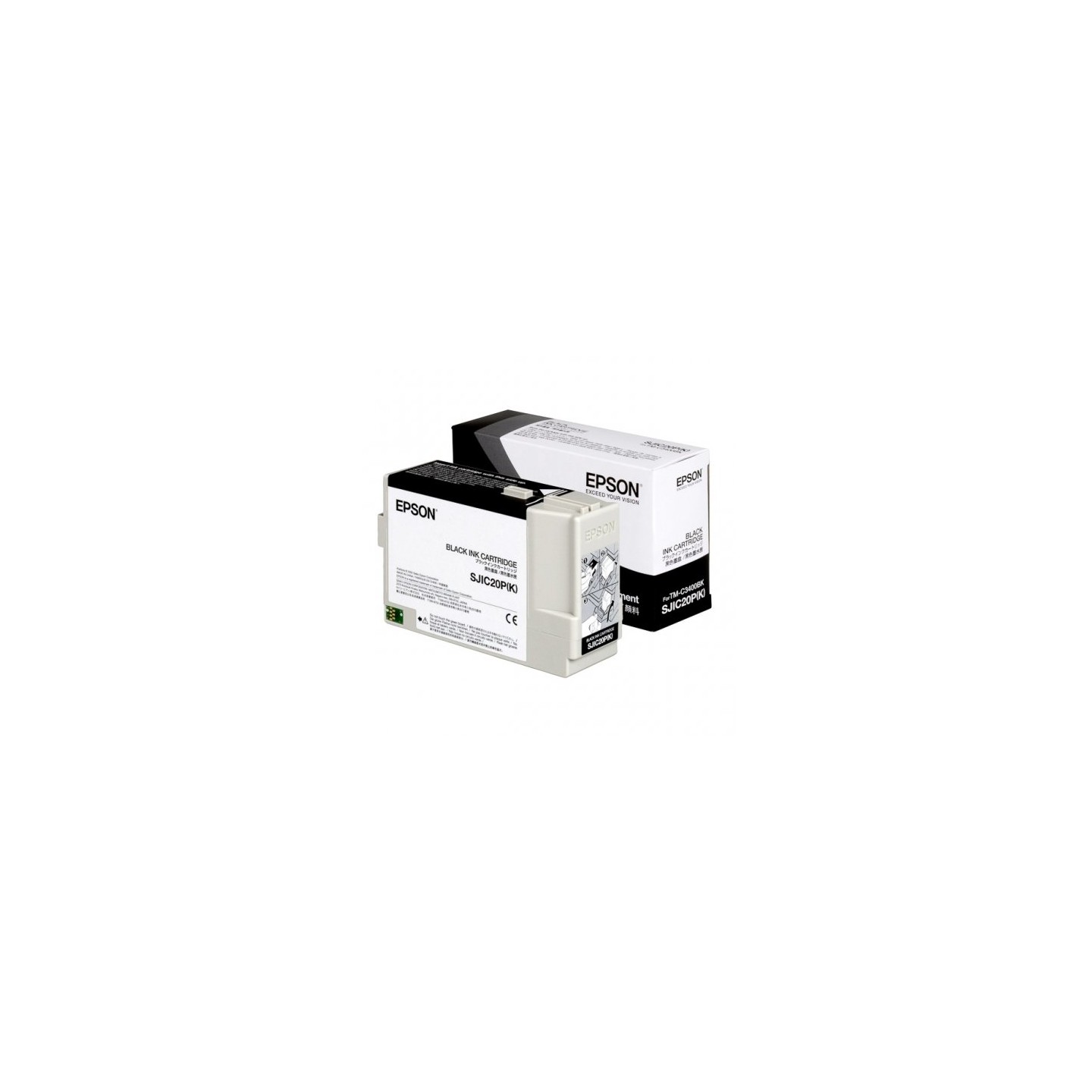 Epson USJIC20P - cartouche jet d'encre authentique C33S020490, SJIC20P - Black