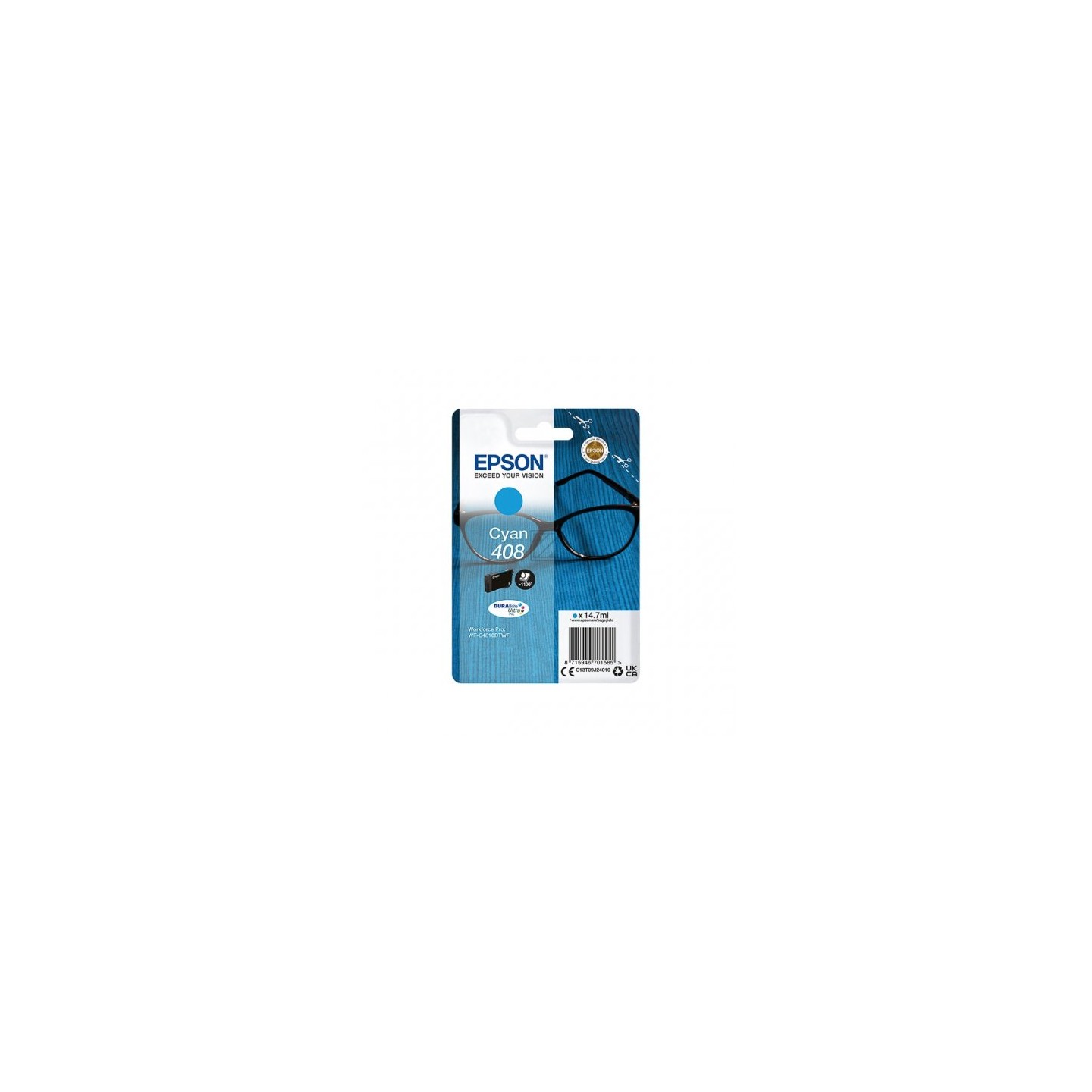 Epson E408C Cartouche originale C13T09J24010 - Cyan