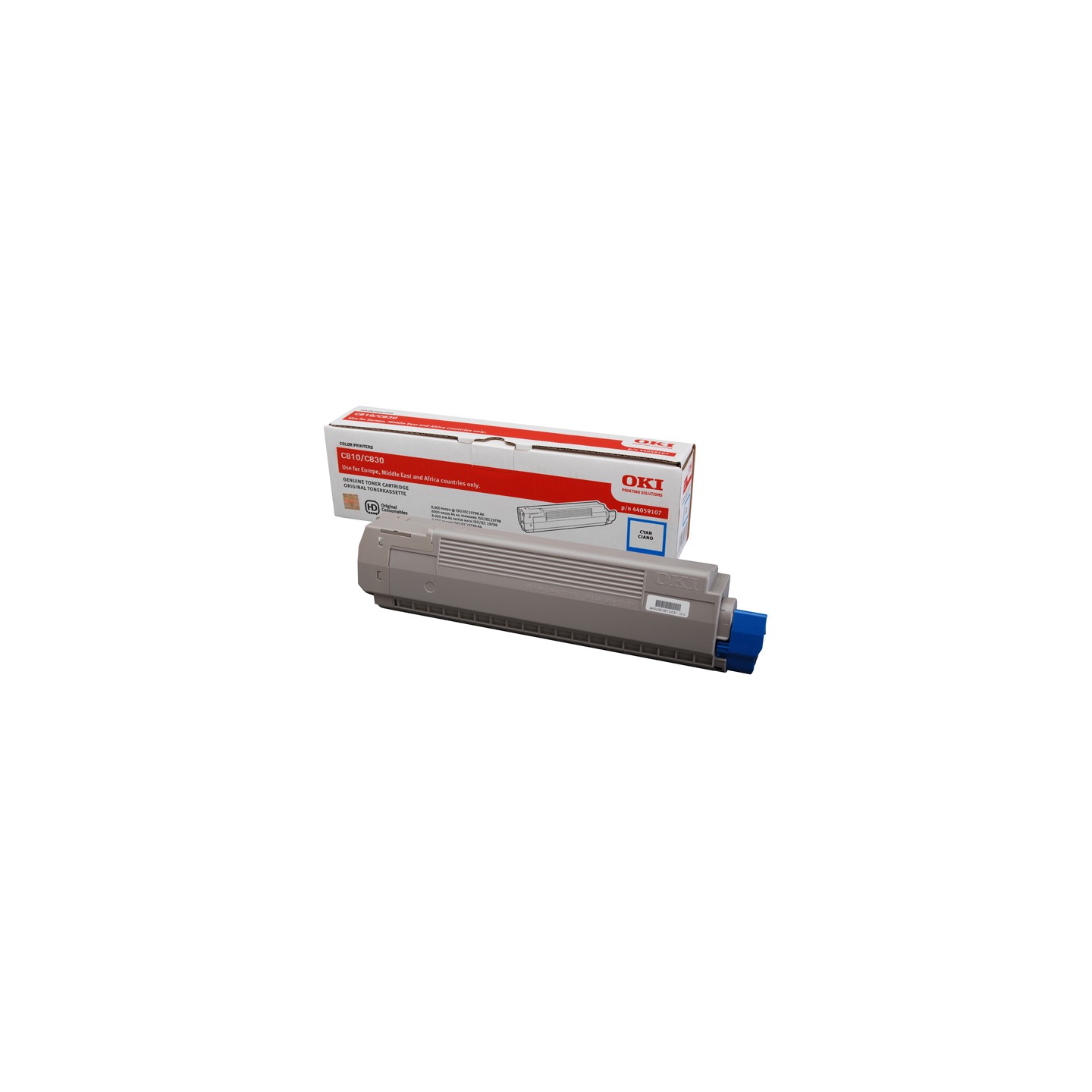 OKI C810 - Toner authentique 44059107 - Cyan