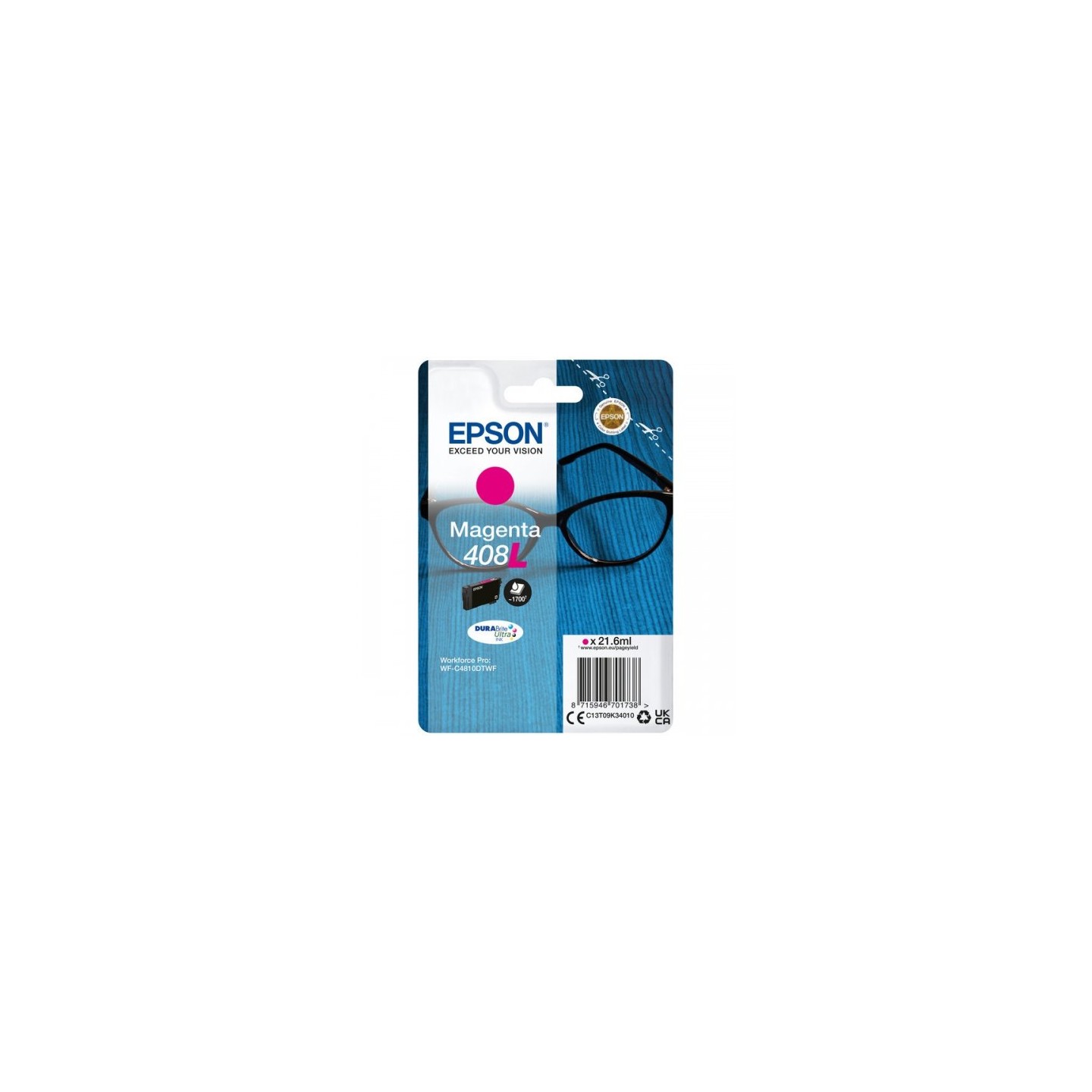 Epson E408XLM Cartouche originale C13T09K34010 - Magenta