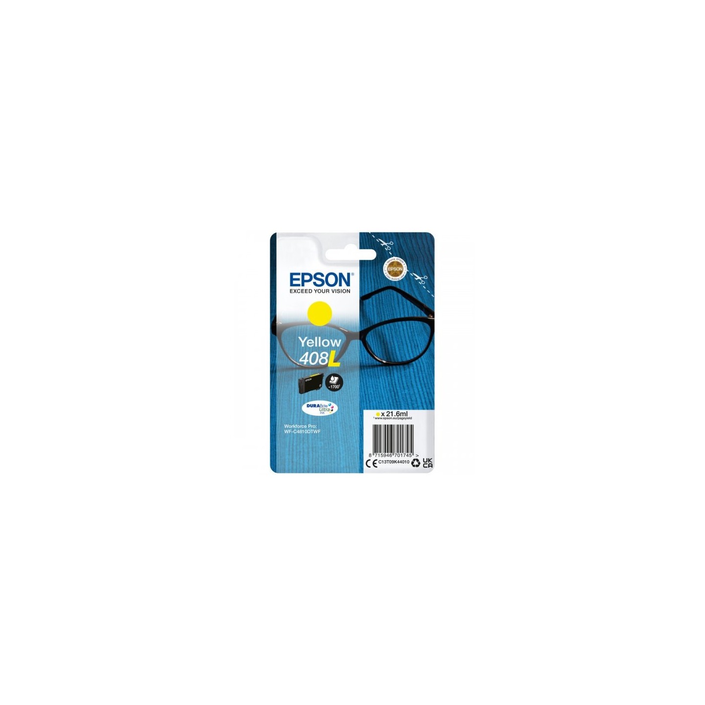 Epson E408XLY Cartouche originale C13T09K44010 - Jaune