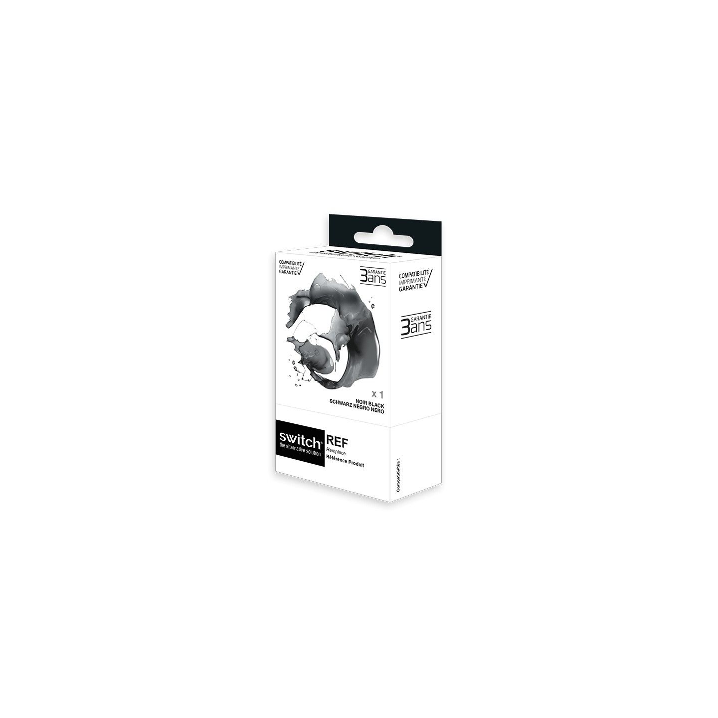 SWITCH Epson E408B Cartouche compatible avec C13T09J14010 - Noir