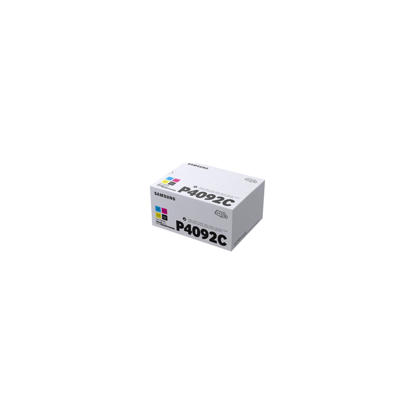 Pack x 4 Toner authentique Samsung CLTP4092CELS, SU392A - Noir Cyan Magenta Jaune