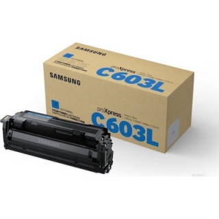Toner authentique Samsung CLTC603LELS, SU080A - Cyan