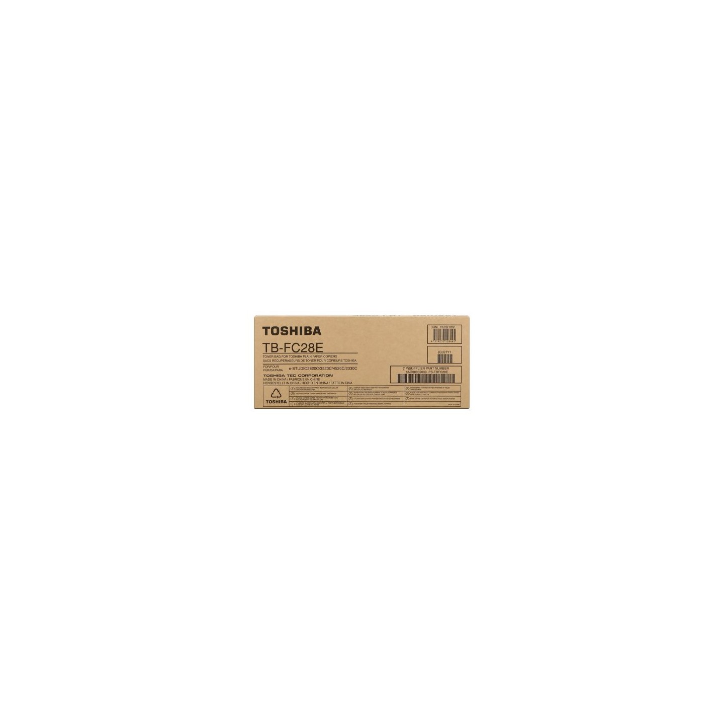 Bac récupérateur authentique Toshiba TBFC28E