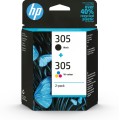 Hp 305 - Pack x2 jet d'encre authentique 6ZD17AE  - Black + Tricolor