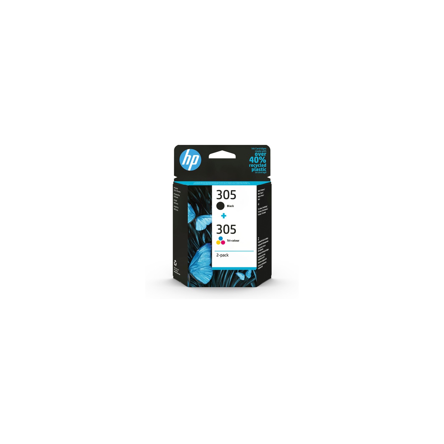 Hp 305 - Pack x2 jet d'encre authentique 6ZD17AE  - Black + Tricolor