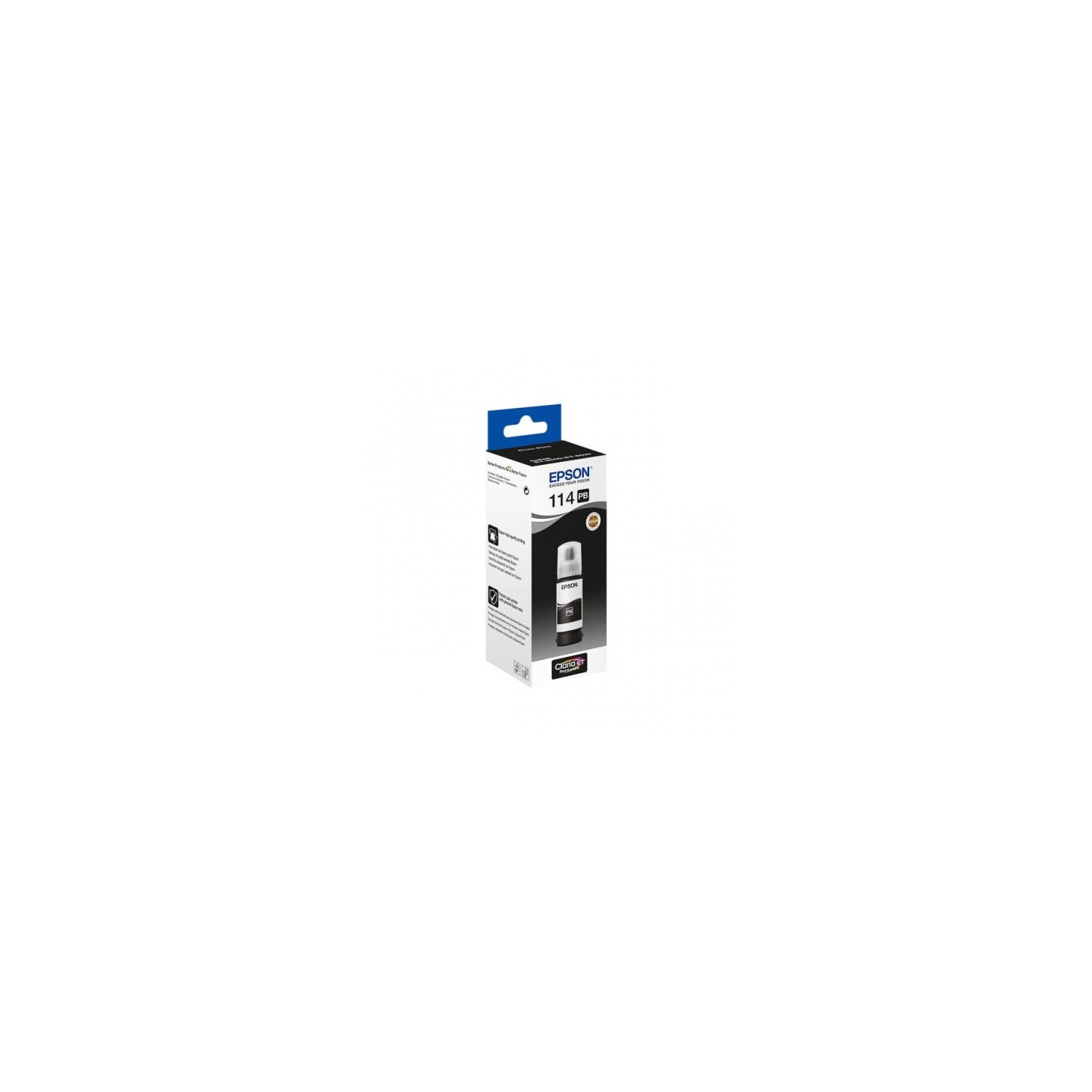 Epson 114 - Flacon d'encre authentique C13T07B140 - Photo Black