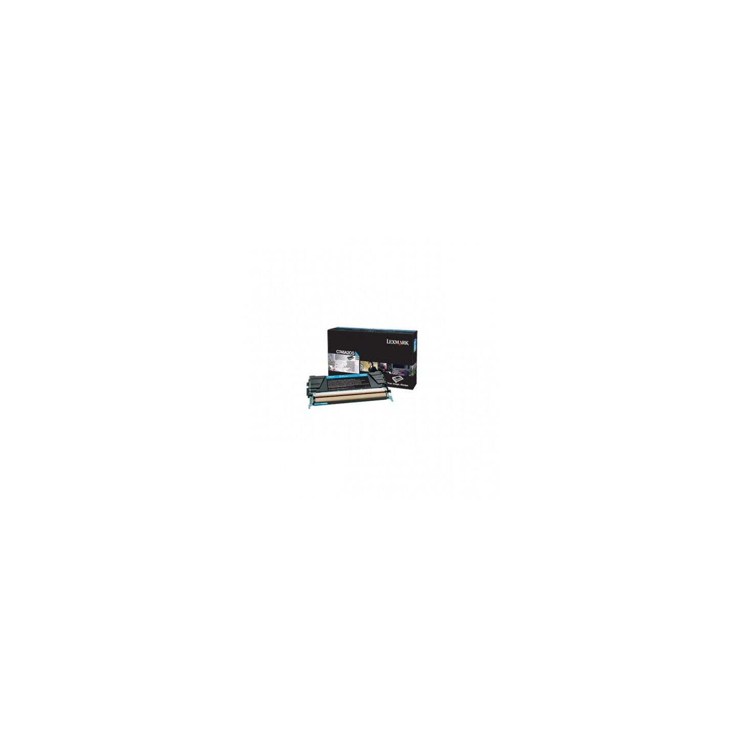 Lexmark 746 - Toner authentique C746A2CG - Cyan