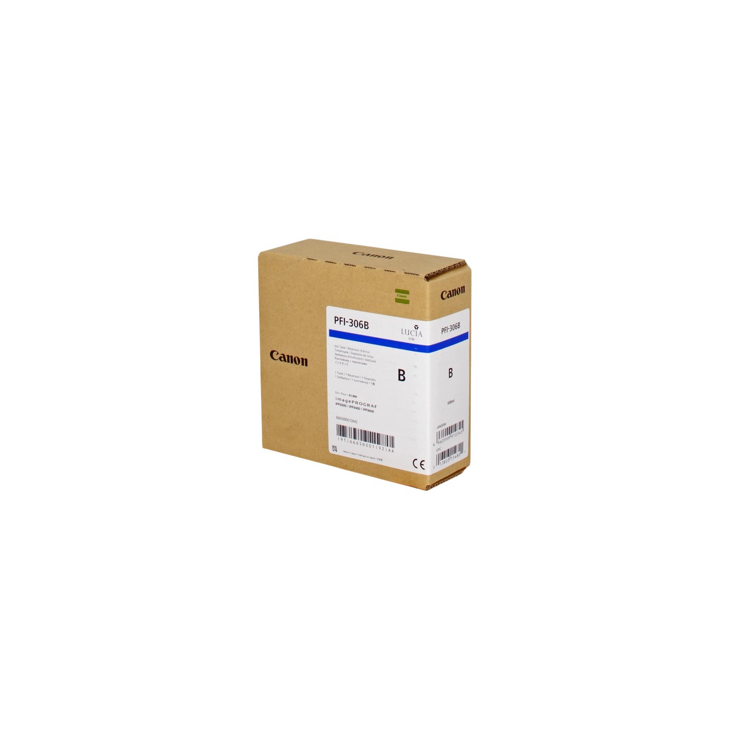 Canon UPFI306B Cartouche originale 6665B001, PFI306B - Bleu