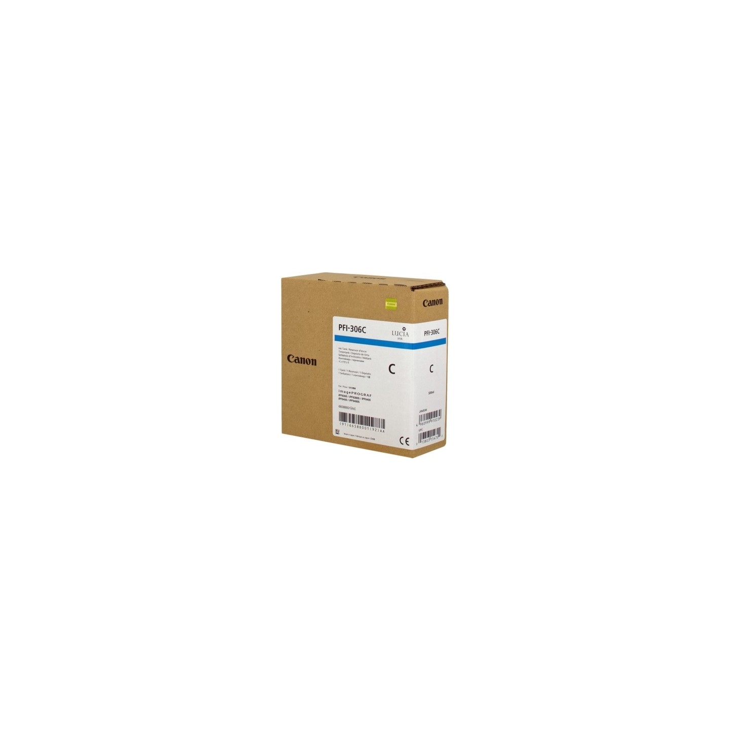Canon UPFI306C Cartouche originale 6658B001, PFI306C - Cyan