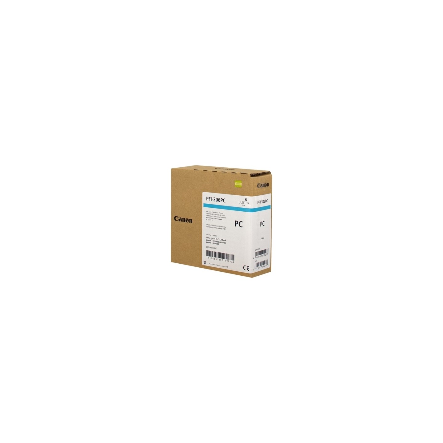 Canon UPFI306PC Cartouche originale 6661B001, PFI306PC - Cyan Clair