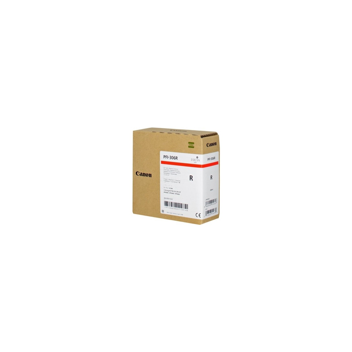 Canon UPFI306R Cartouche originale 6663B001, PFI306R - Rouge