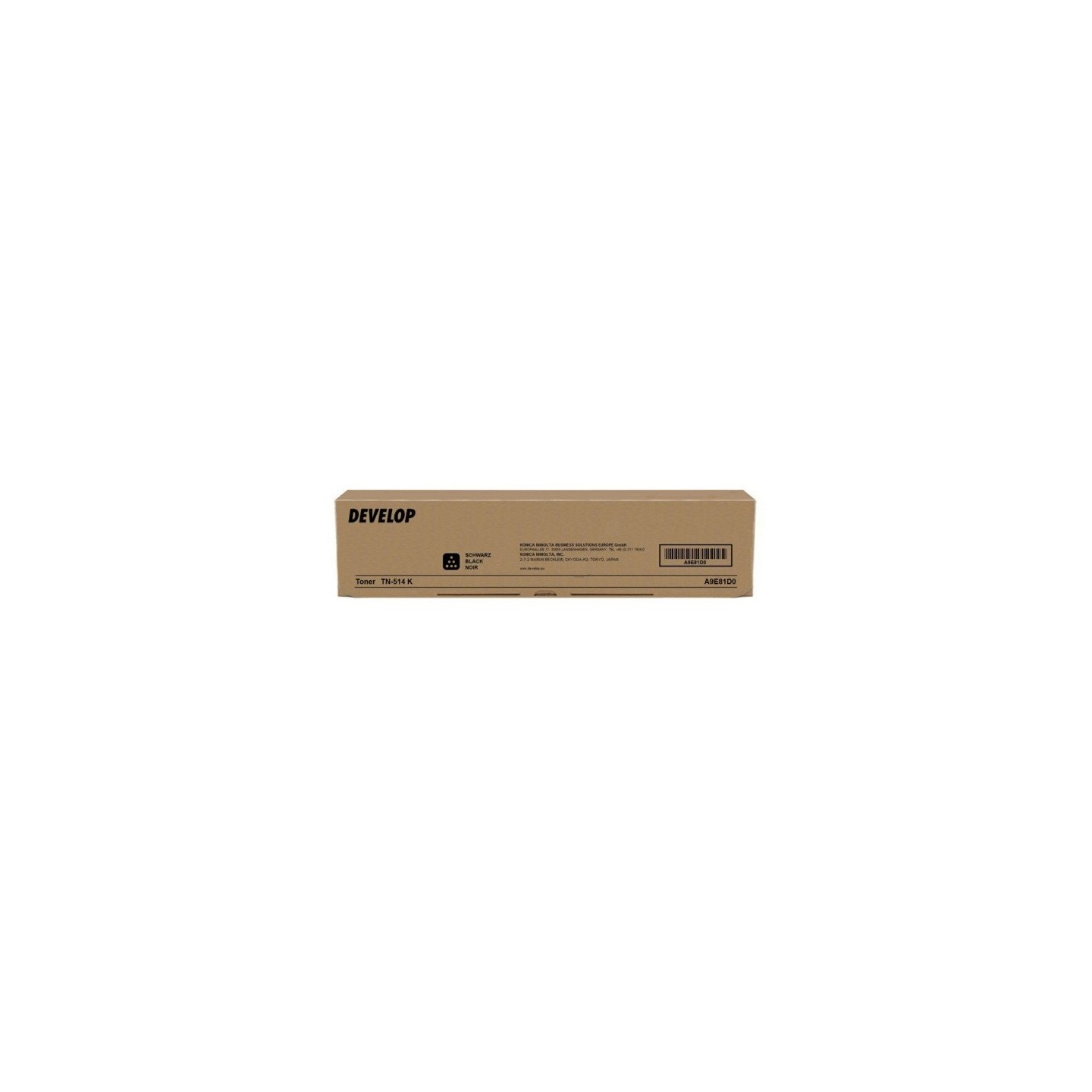 Toner authentique Develop A9E81D0 - noir