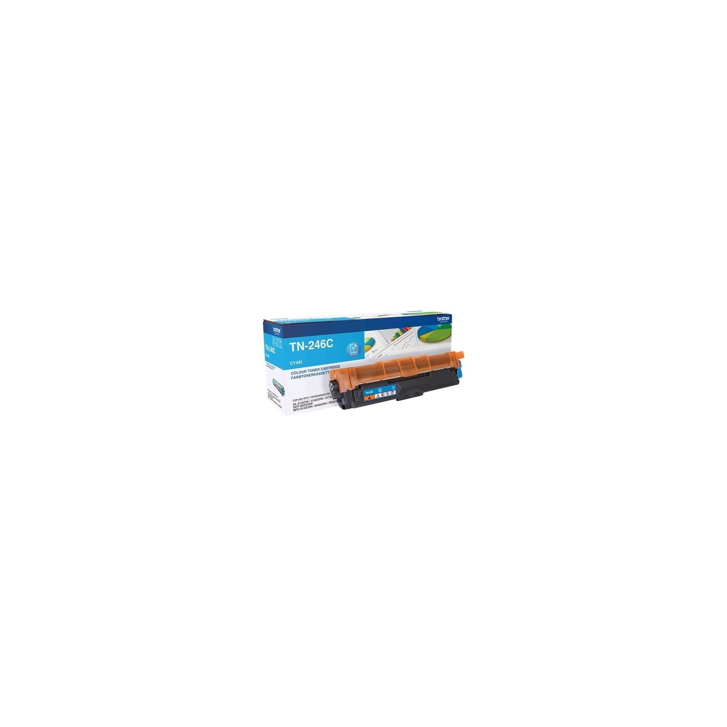 Brother TN-246C - Toner authentique TN-246 - Cyan