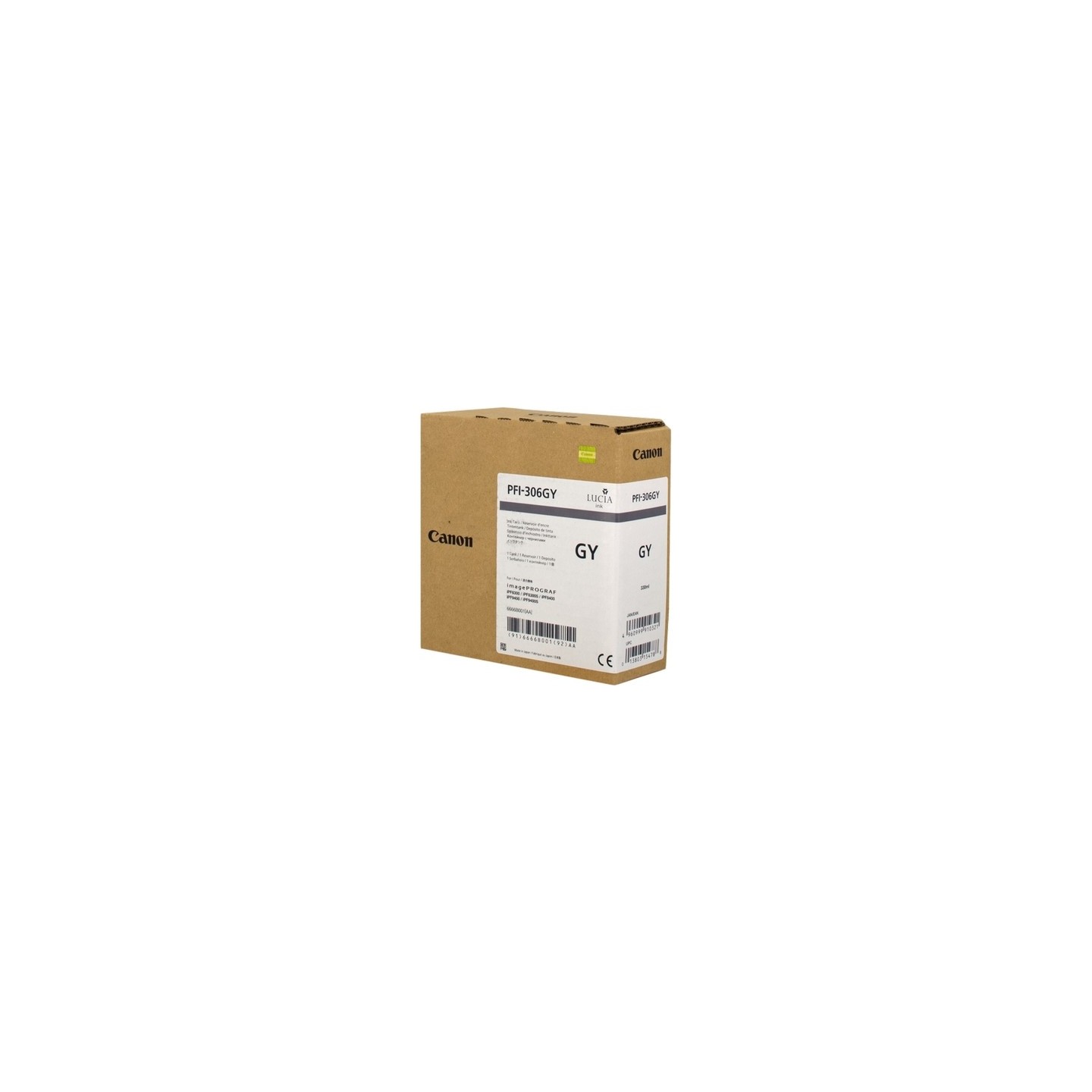 Canon UPFI306GY Cartouche originale 6666B001, PFI306GY - Gris