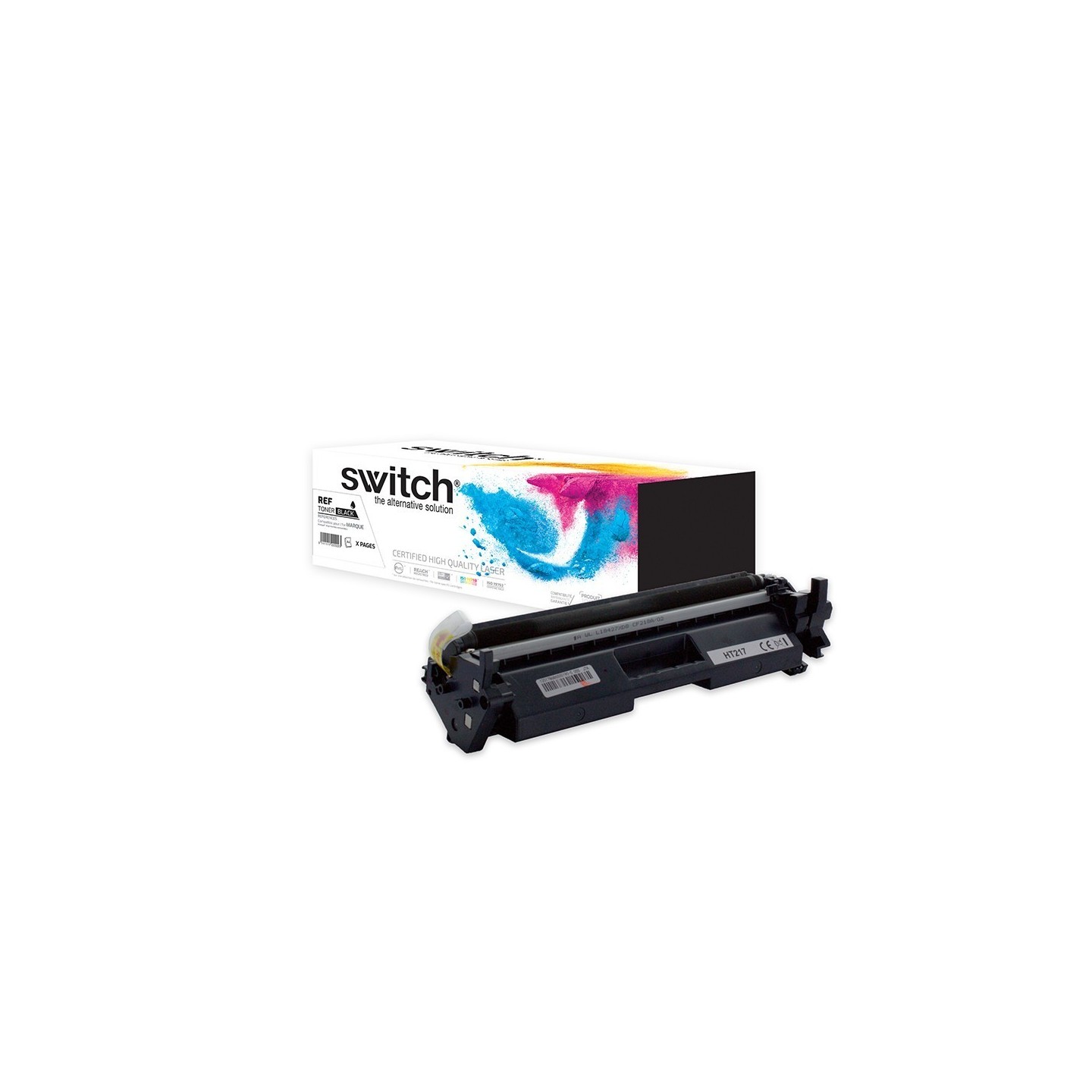 SWITCH Toner compatible avec CF217A, 17A - Noir